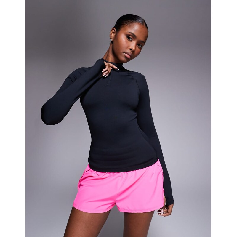 4505 Thermal running 1/4 zip long sleeve base layer in black 113106041