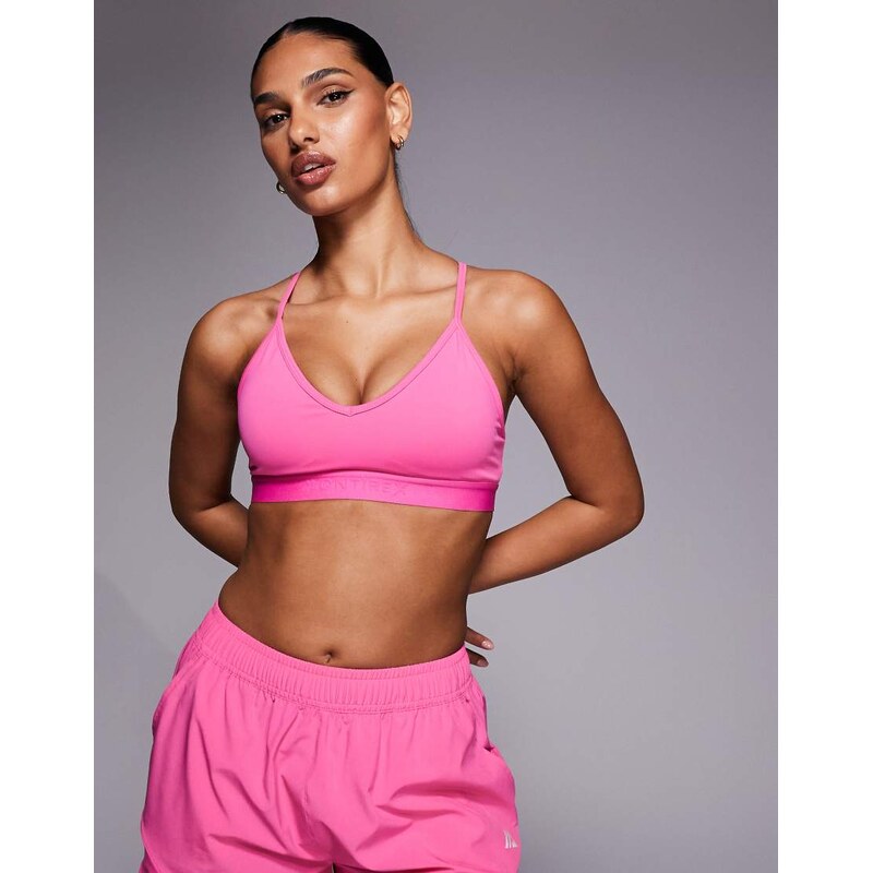 Montirex Icon Strappy 3.0 light support sports bra in pink 115541594