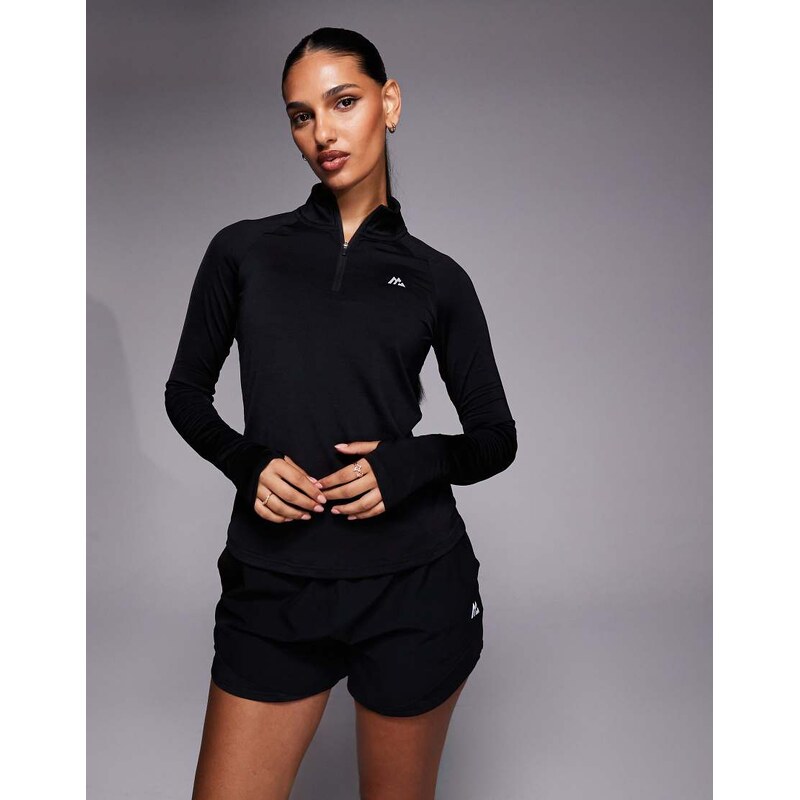 Montirex Breathe half zip top in black