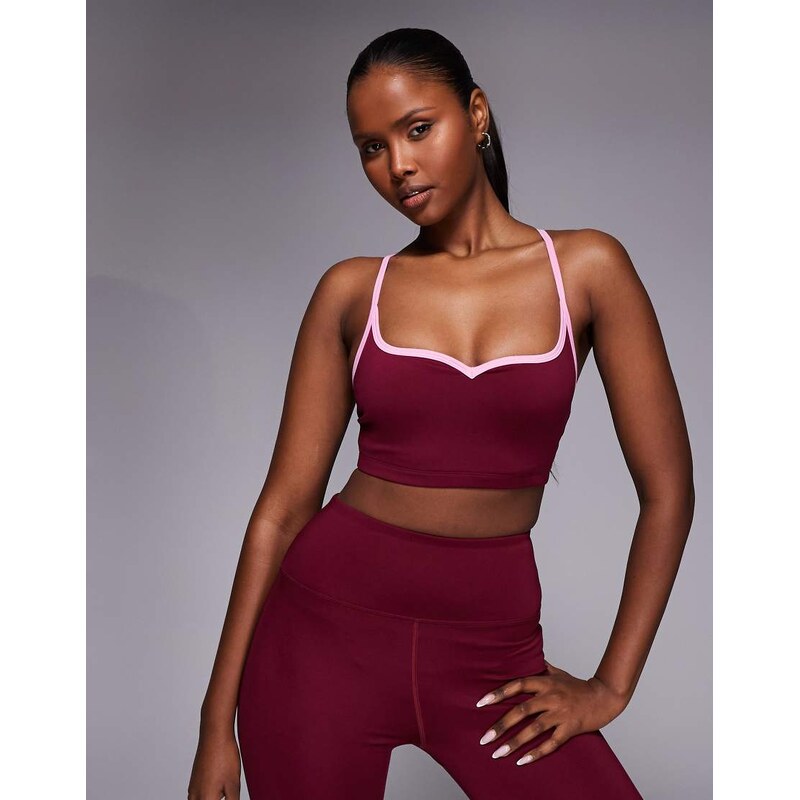 4505 active sweetheart neckline light support sports bra with 115522516