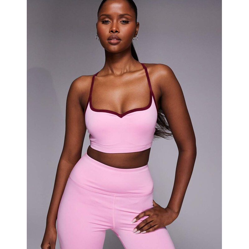 4505 active sweetheart neckline light support sports bra with 104555773