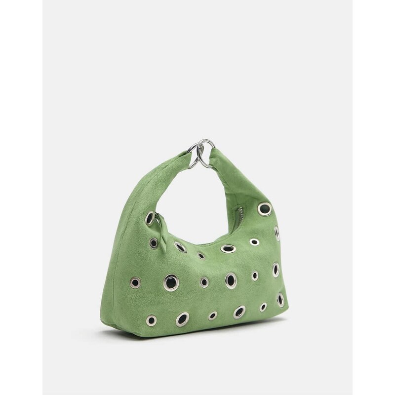 Pull&Bear Studded grab bag in green 113091735