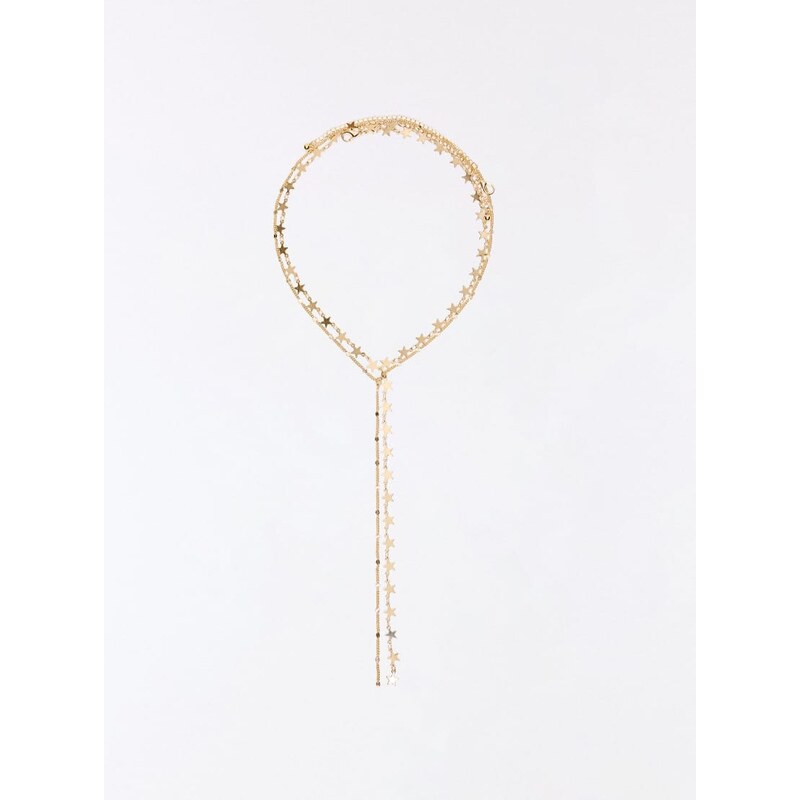 Bershka Star lariat in gold 113091738