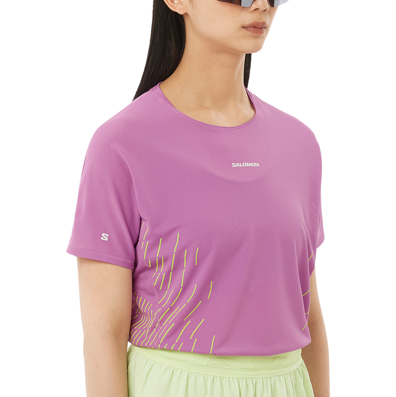 Salomon Triko SENSE AERO SS TEE GFX W dámské