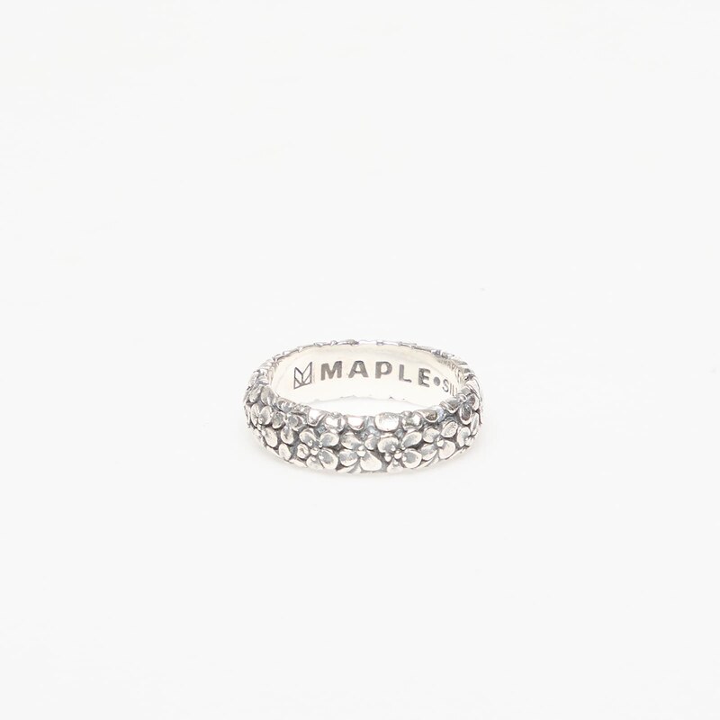 Prsten MAPLE Floral Band Silver 925 9