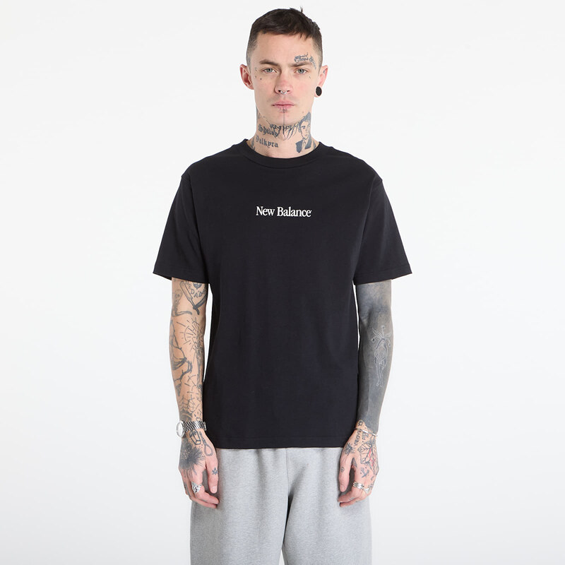 Tričko New Balance N Collage T-Shirt Black M