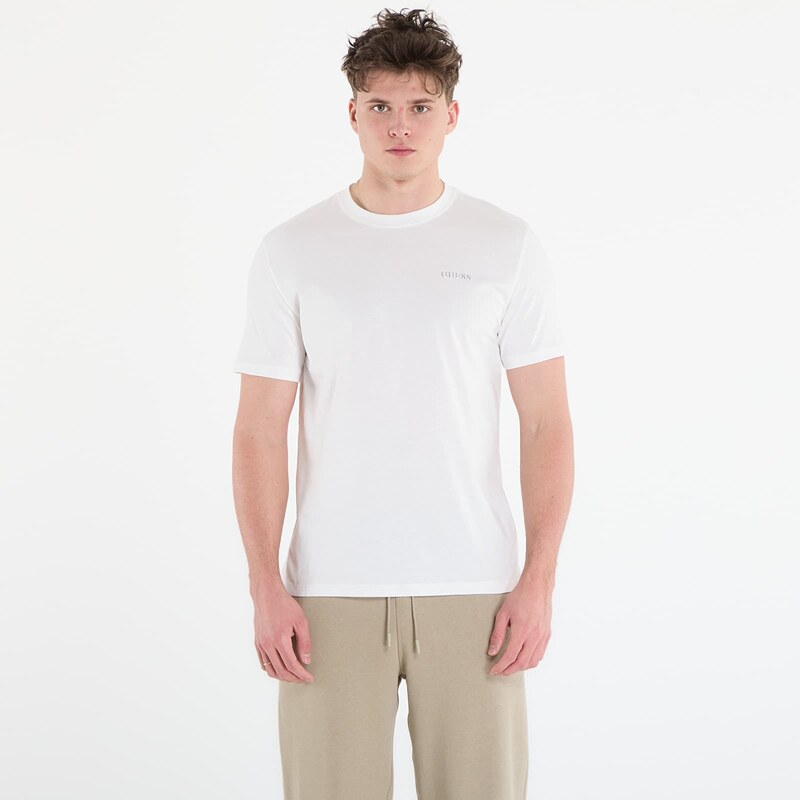 Tričko GUESS Marzio Cn Ss T-Shirt Salt White S