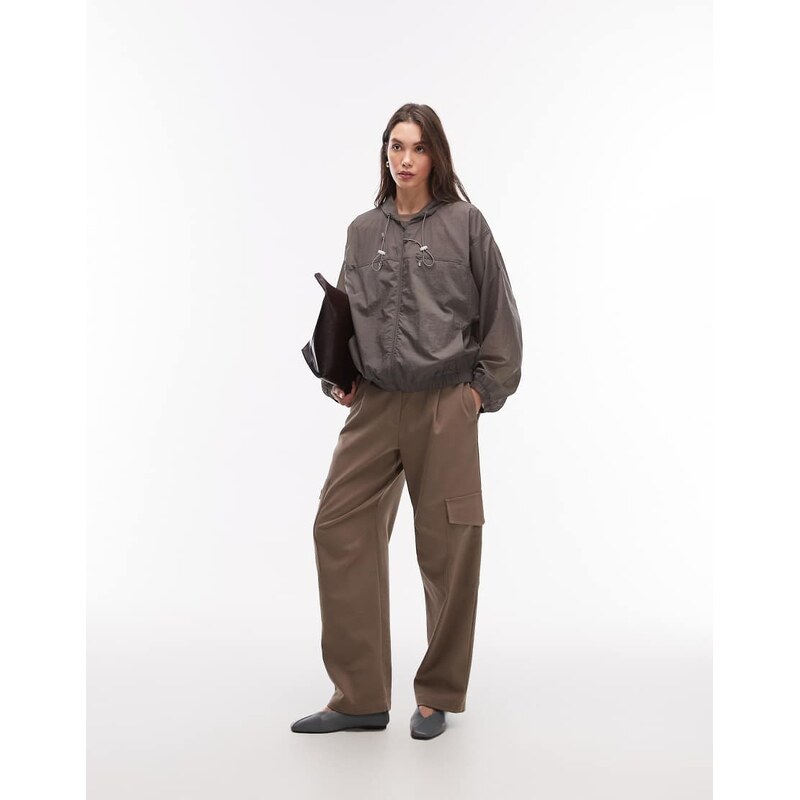ARKET ripstop windbreaker jacket in dark grey 113096182