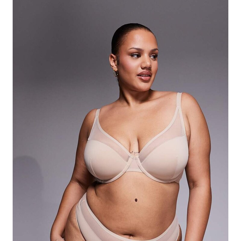 ASOS Curve ASOS DESIGN Curve Ella moulded microfibre demi pad