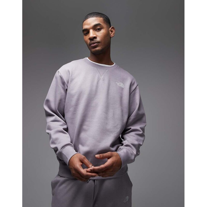 The North Face Oversized Essential logo sweatshirt in grey