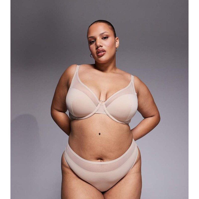 ASOS Curve ASOS DESIGN Curve Ella microfibre high leg high waist