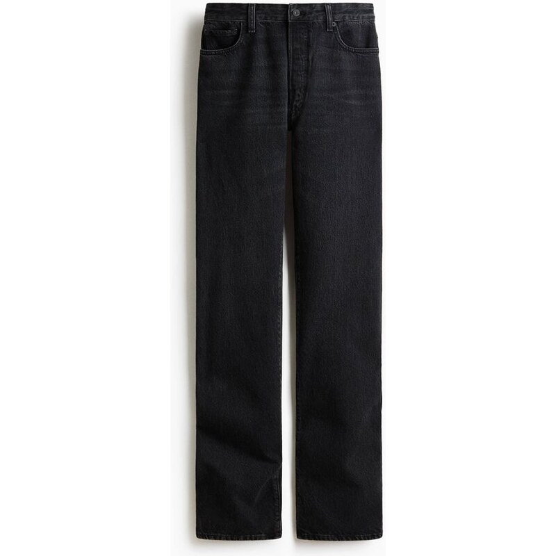 H&M - Džíny Straight Leg - Černá