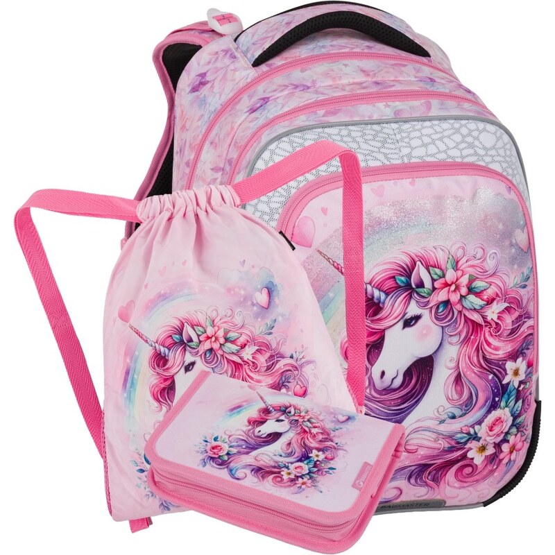 Bagmaster BETA 26 B malý školní set pro prvňáčky – jednorožec