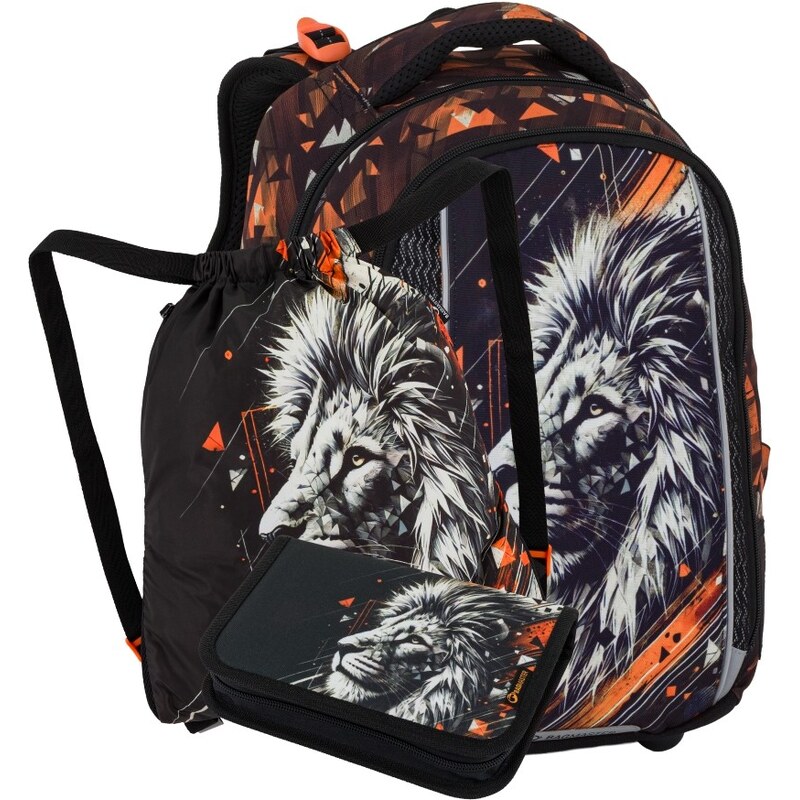 Bagmaster VEGA 26 A malý školní set pro prvňáčky – lev