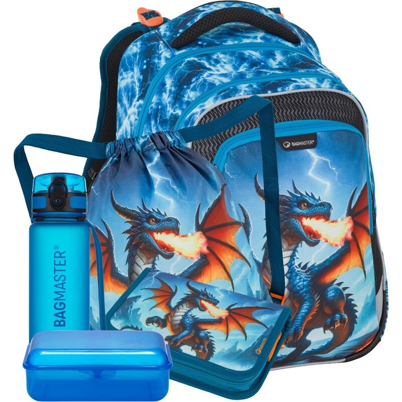Bagmaster LUMI 26 D velký školní set pro prvňáčky – drak