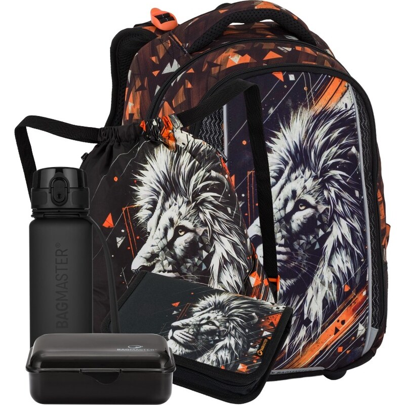 Bagmaster VEGA 26 A velký školní set pro prvňáčky – lev
