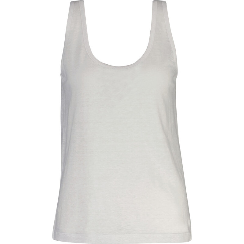 TOP GANT LINEN TANK TOP WHITE 113100106