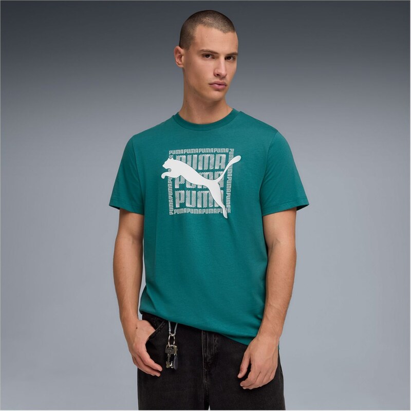 PUMA - GRAPHIC TEE PÁNSKÉ BAVLNĚNÉ TRIKO