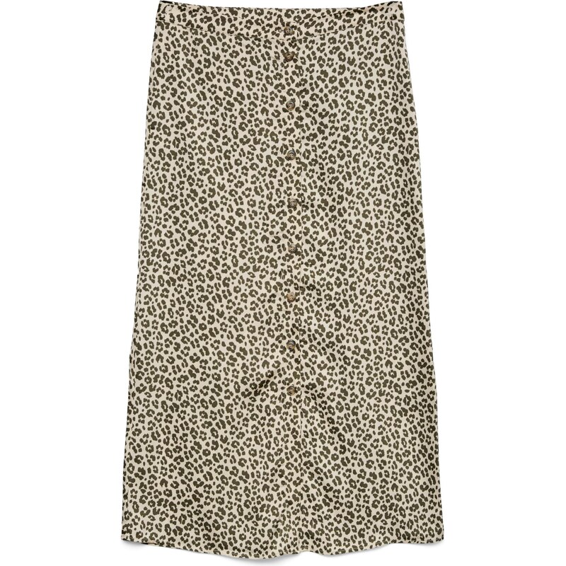 VERO MODA Sukně VMIDALIA krémová / olivová