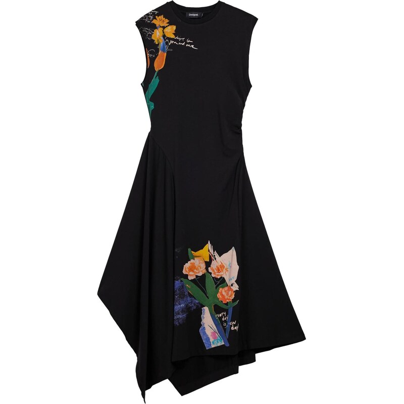 Desigual Šaty fialová / oranžová / černá