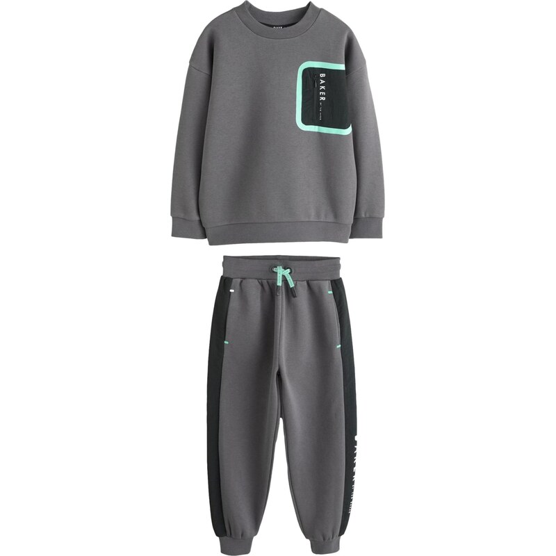 Baker by Ted Baker Joggingová souprava aqua modrá / tmavě šedá / černá 113103042