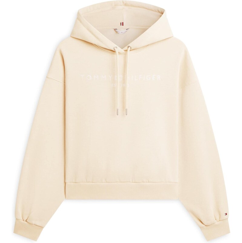 TOMMY HILFIGER Mikina nažloutlá / bílá