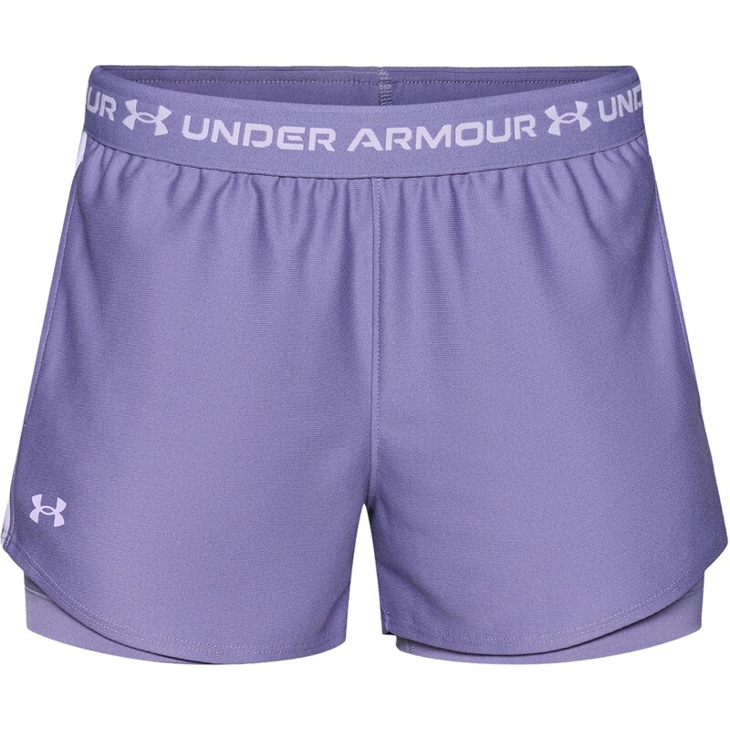 UNDER ARMOUR Sportovní kalhoty Play Up lenvandulová / bílá