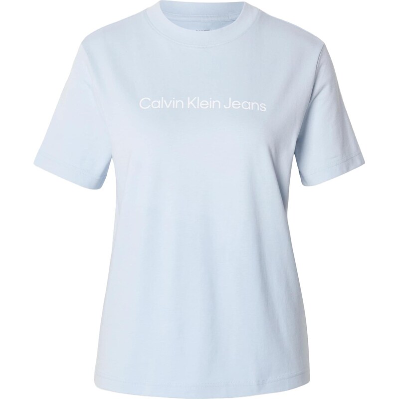Calvin Klein Jeans Tričko světlemodrá / bílá