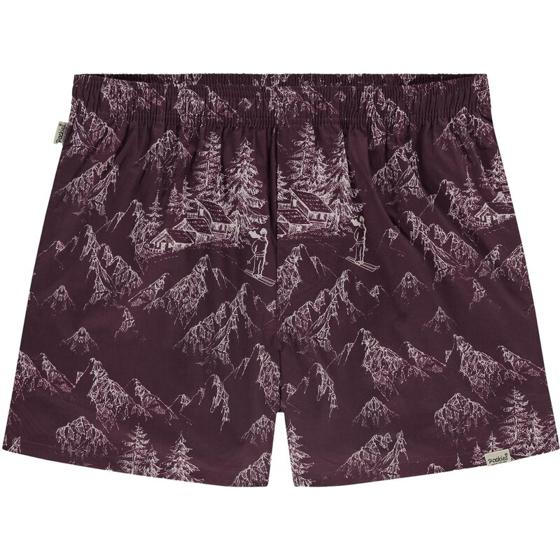 Pockies Boxerky burgundská červeň