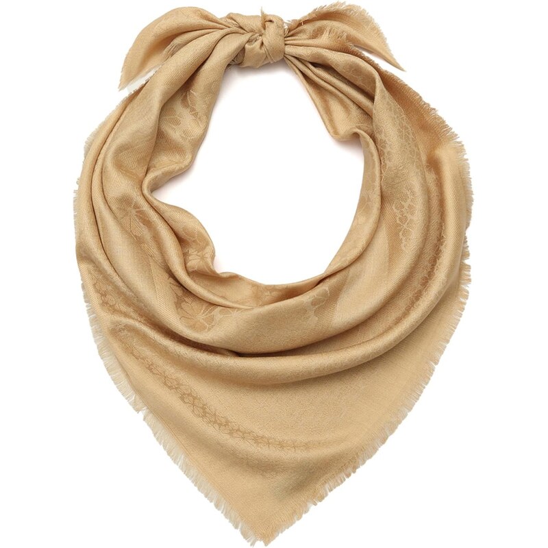 Kate Spade Šála Flower Yarndye béžová