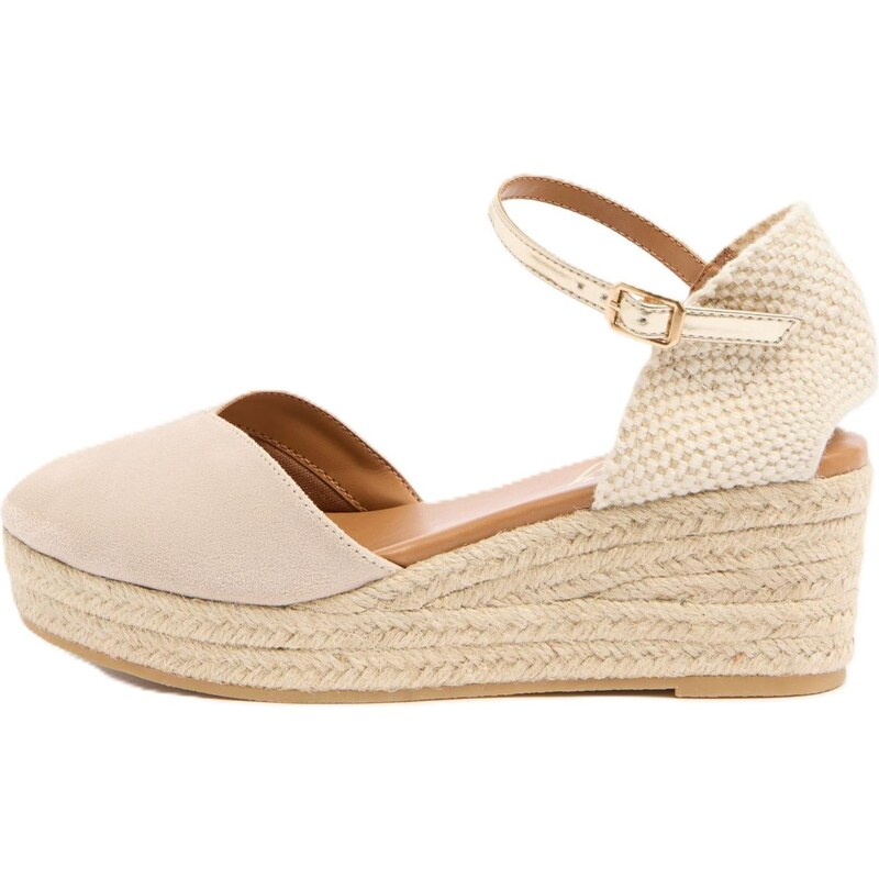 Lipsy Espadrilky šedobéžová