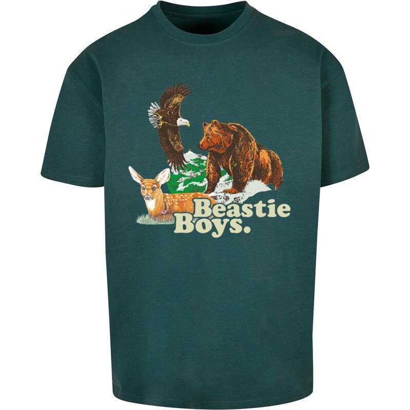 Merchcode Tričko Beastie Boys Animal hnědá / světle žlutá /