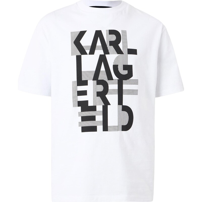 Karl Lagerfeld Tričko černá / bílá
