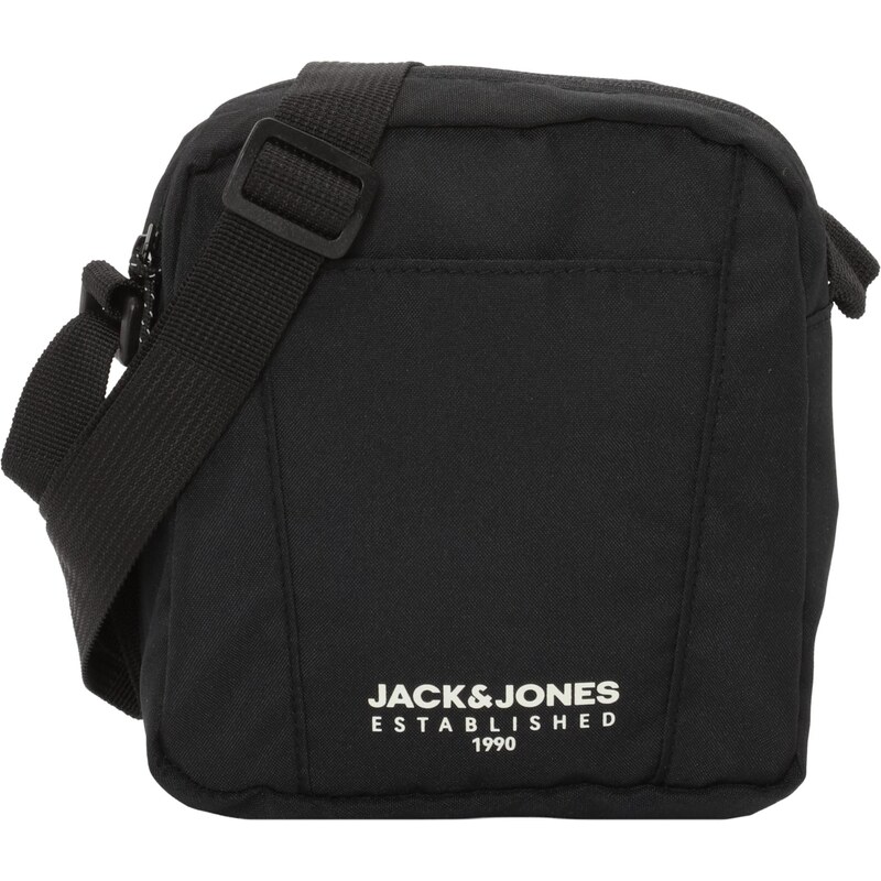 JACK & JONES Taška přes rameno JACWYATT černá / bílá