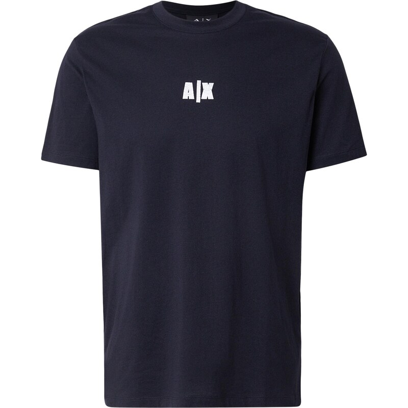 ARMANI EXCHANGE Tričko námořnická modř / bílá