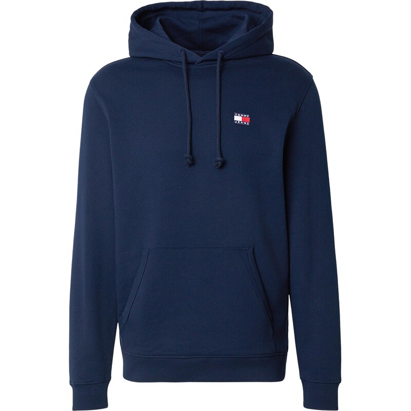 Tommy Jeans Mikina Tommy Badge Brushed námořnická modř