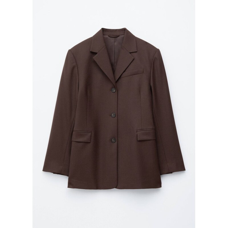 H&M - Zúžené sako - hnědá 113106210