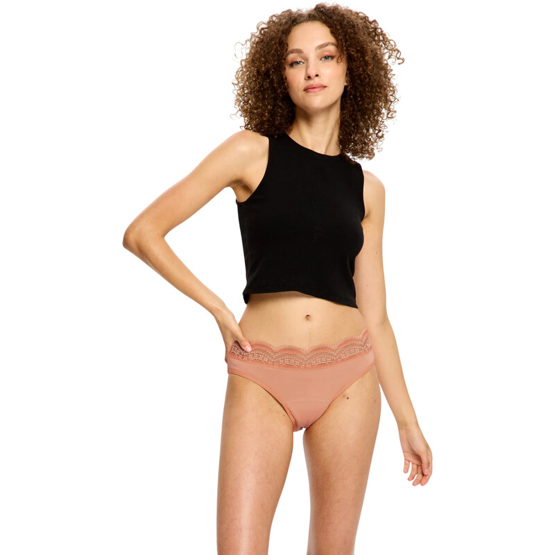 Menstruační kalhotky Modibodi Sensual Hi Waist Bikini Light