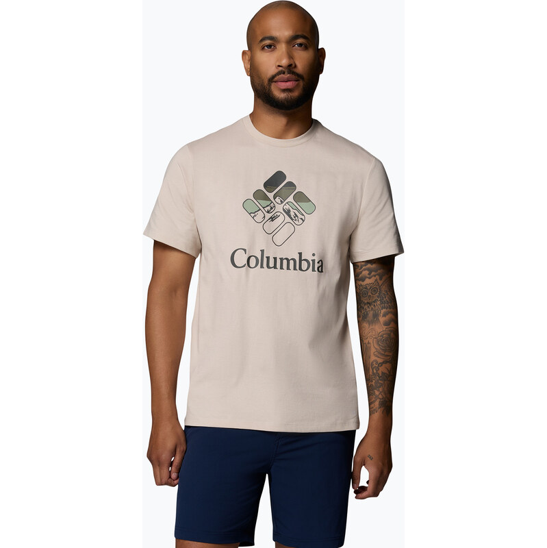 Pánské tričko Columbia CSC Seasonal Graphic dark stone/heavenly