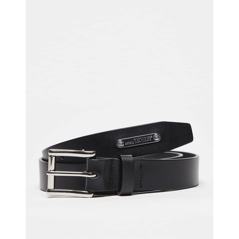 Aape by A Bathing Ape leather belt in black 113436223