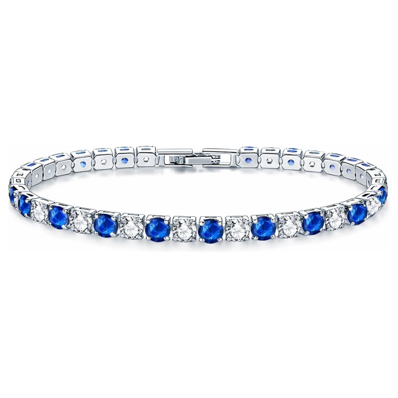 Sisi Jewelry Náramek se zirkony Robertina Sapphire 78813797