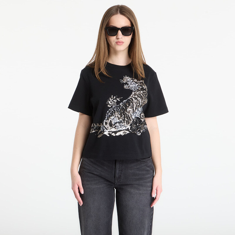 Tričko AllSaints Pounce Lisa Tee Black XS 113119178