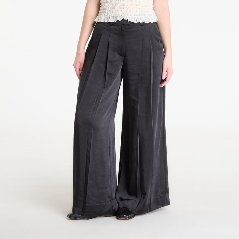 Kalhoty AllSaints Poppy Satin Trouser Black 28 113119199
