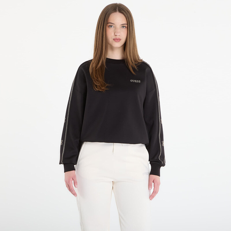 Mikina GUESS Octavia Cn Sweatshirt Jet Black L