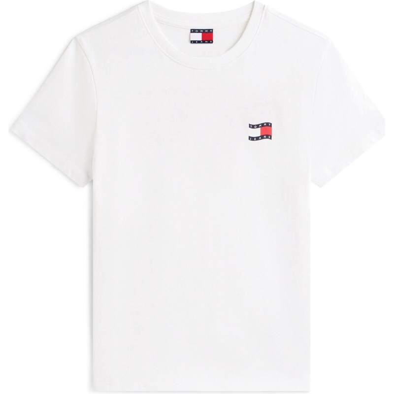 Tommy Jeans Tričko námořnická modř / červená / bílá