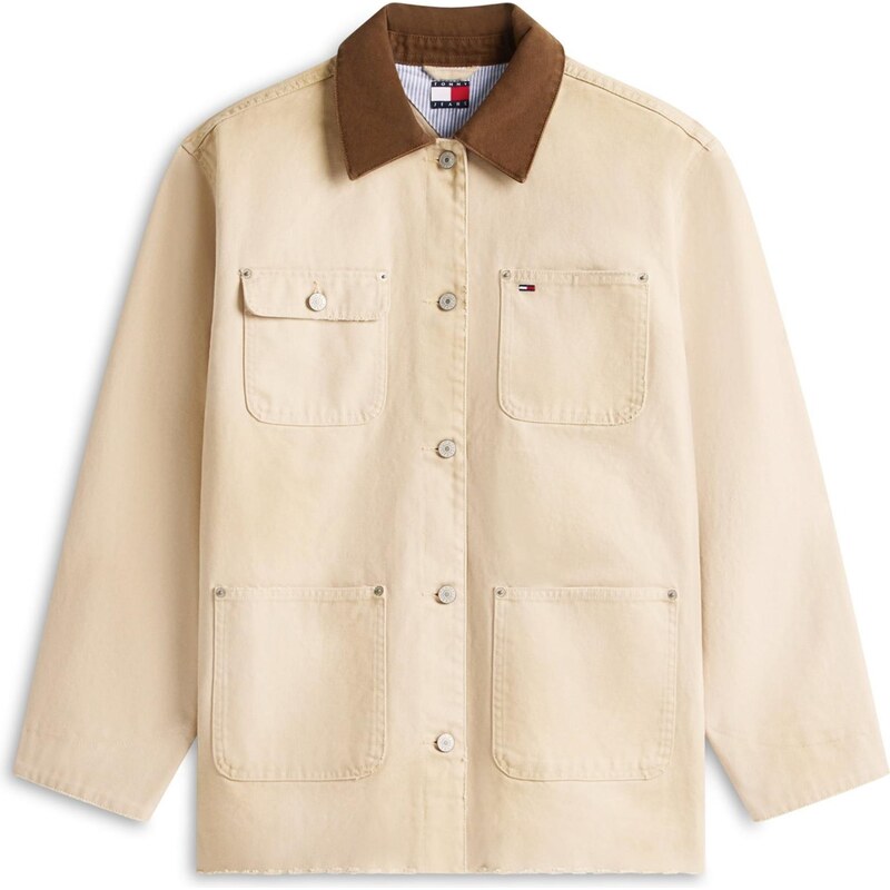 Tommy Jeans Přechodná bunda písková / čokoládová 113126003