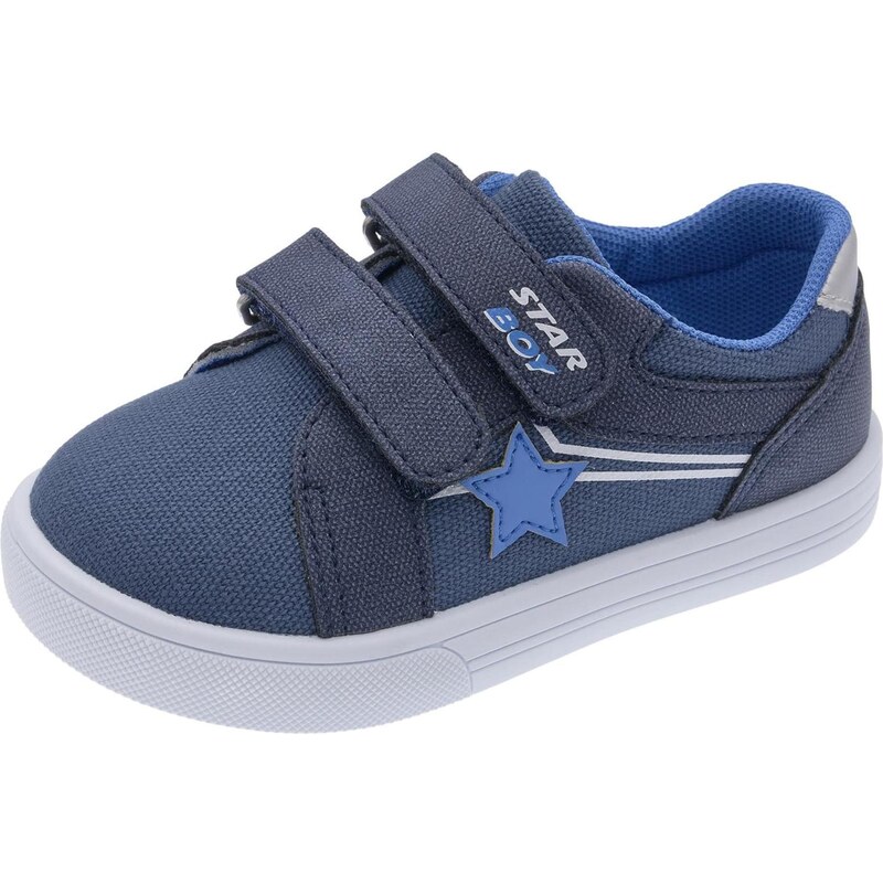 Chicco Tenisky Fagotto modrá / tmavě modrá / stříbrná