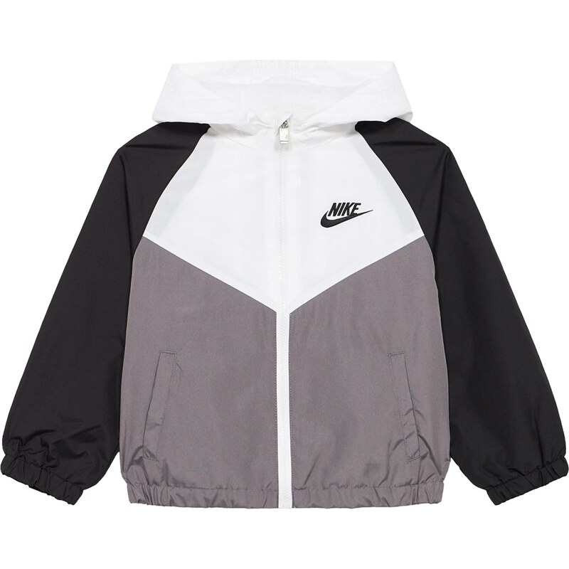 Nike Sportswear Přechodná bunda šedá / černá / bílá