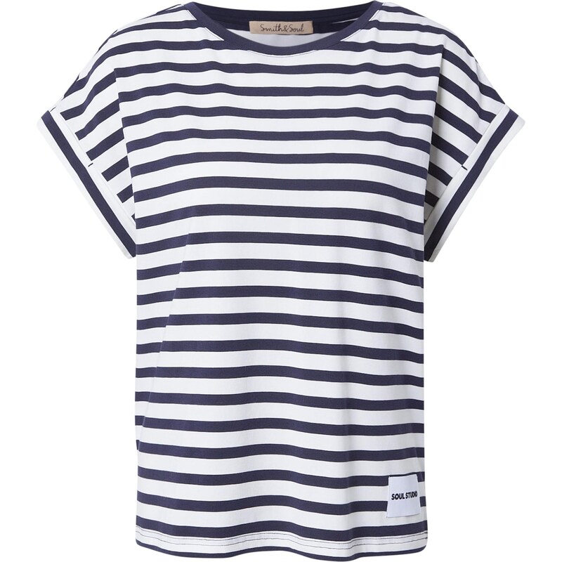 Smith&Soul Oversized tričko noční modrá / bílá 113126583