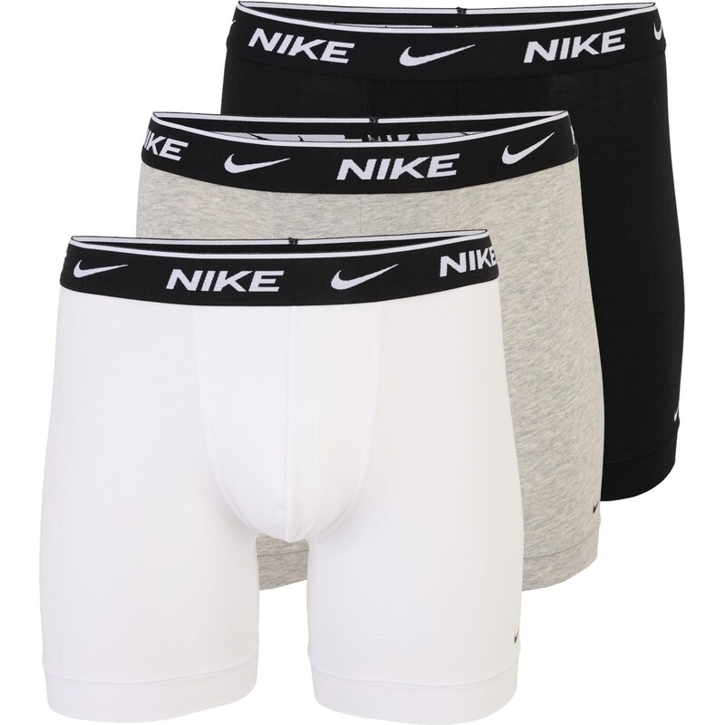NIKE Underwear Boxerky šedý melír / černá / bílá